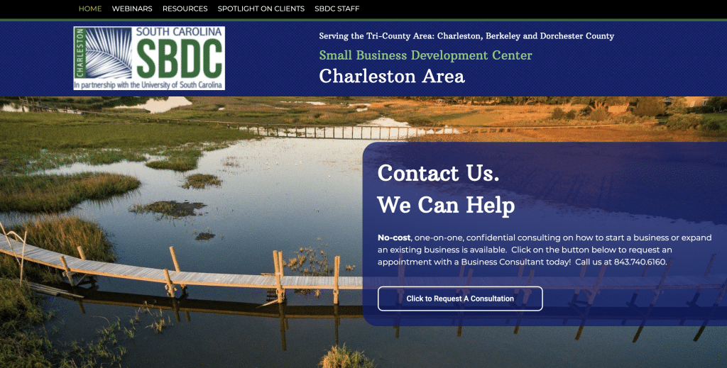 Charleston SBDC Web Design